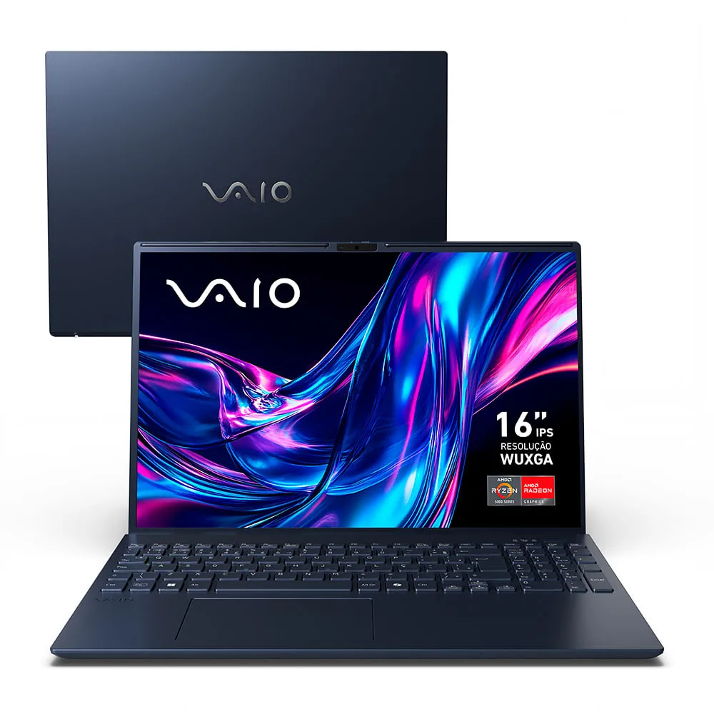 Notebook Vaio Fe16 Ryzen 7-5825u Linux 8gb 512gb 16 Ips Wuxga Antirreflexo - Cinza Grafite